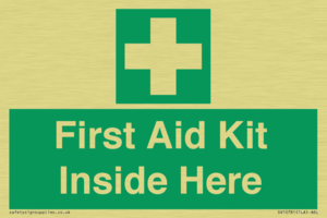 First Aid Kit Inside Here